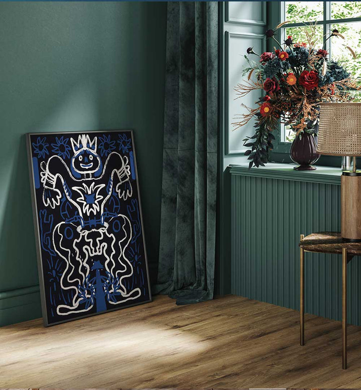 CHALK DRAWING COWBOY , COMIC POSTERS