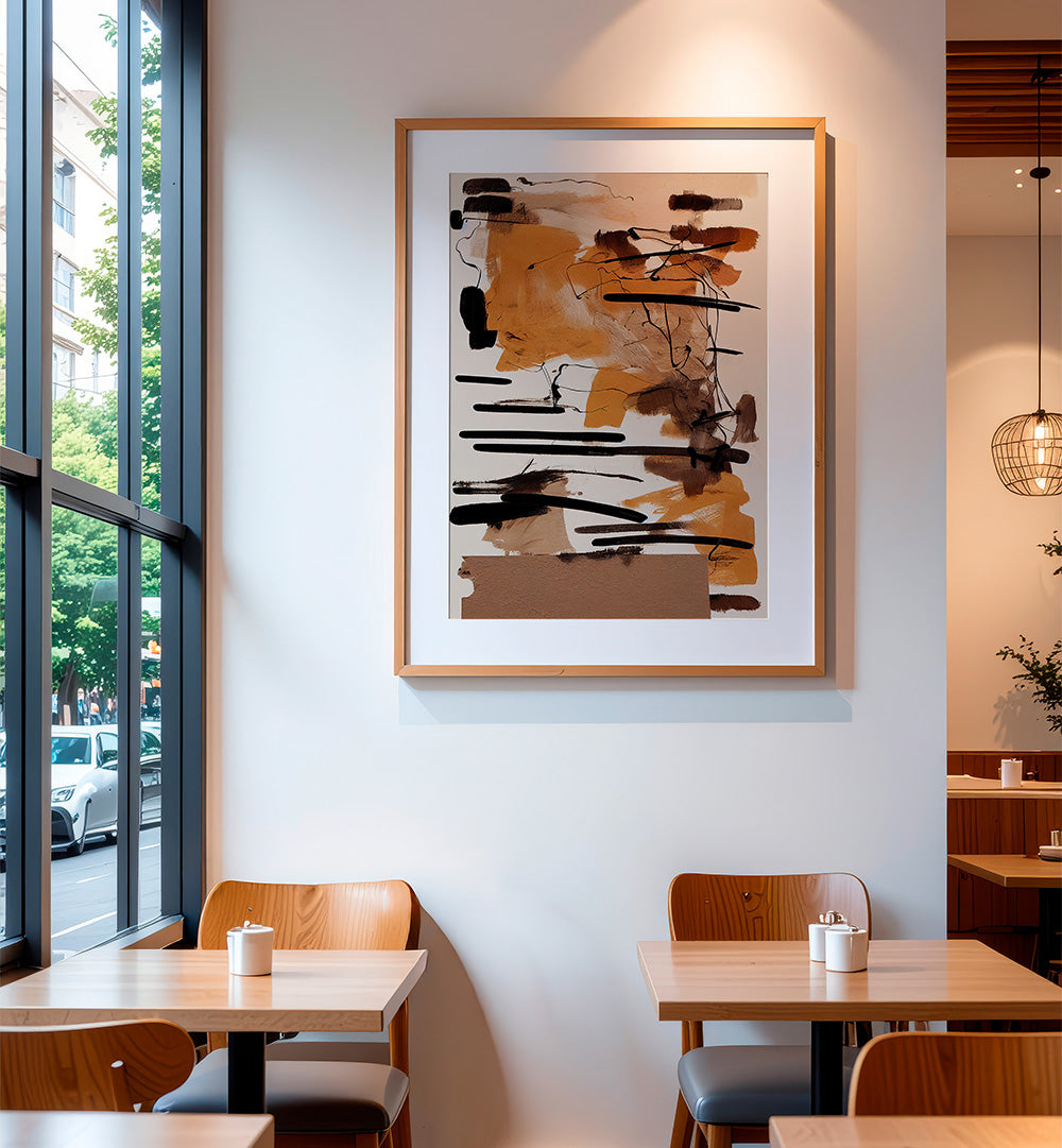 EARTHY STROKES , ABSTRACT PAINTINGS