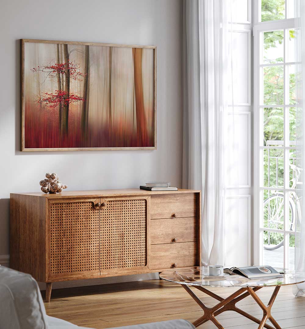 RED LEAVES , PHOTOGRAPHY PRINTS