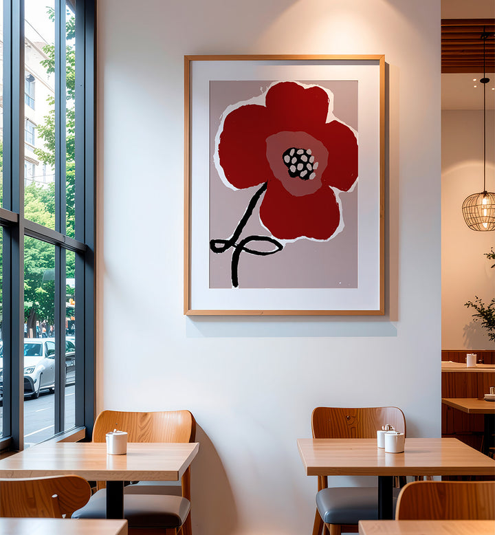 WILD POPPY , FLORAL FLOWER PAINTINGS
