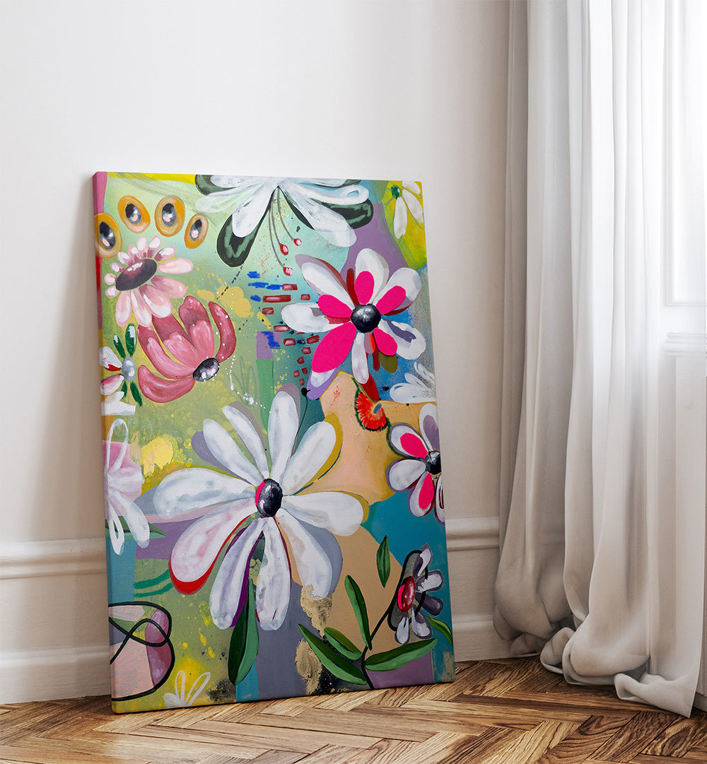 FLORAL , FLORAL FLOWER PAINTINGS