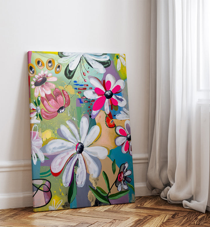 FLORAL , FLORAL FLOWER PAINTINGS