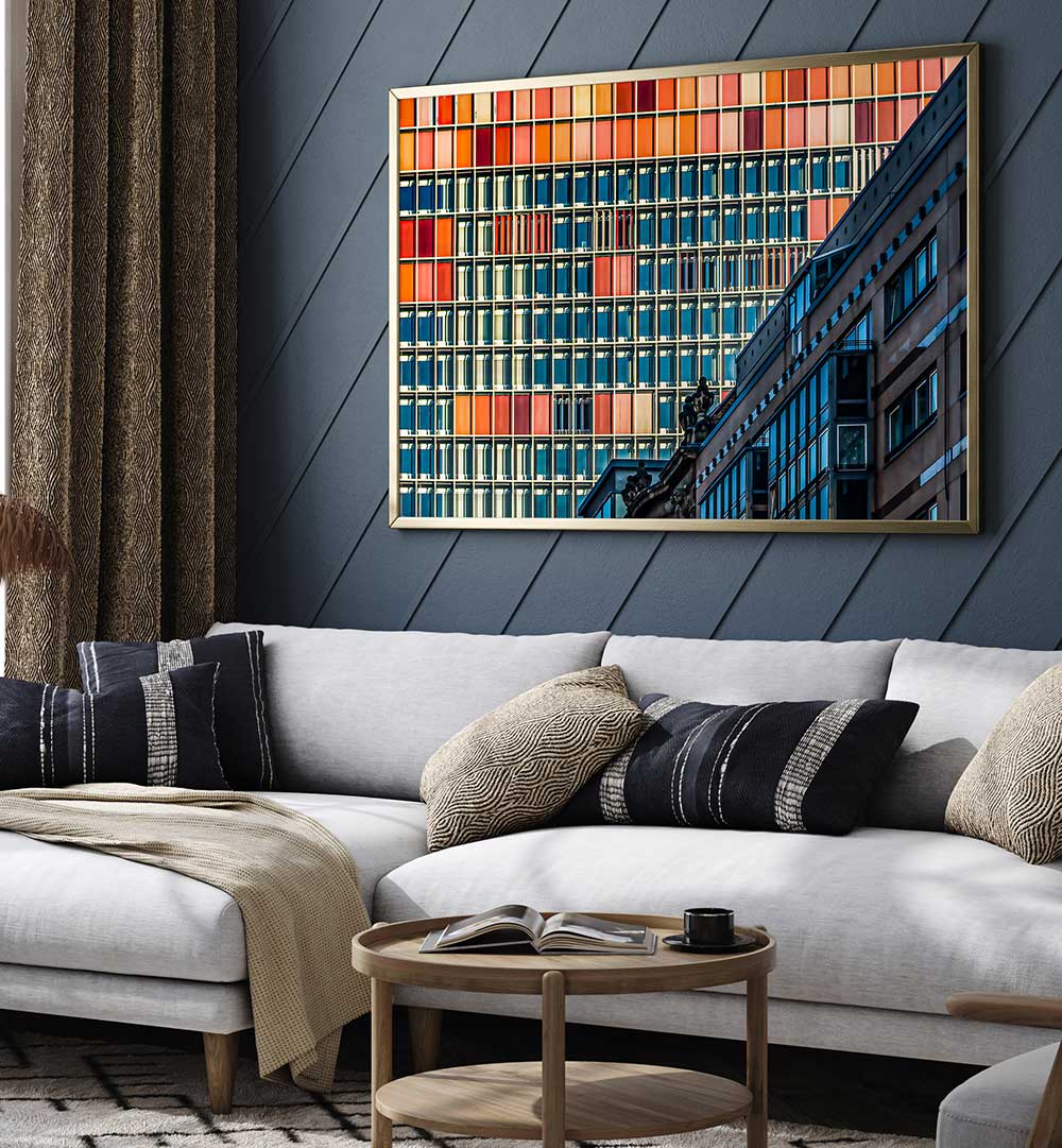 STRIKING HIGH-RISE FACADE , PHOTOGRAPHY PRINTS