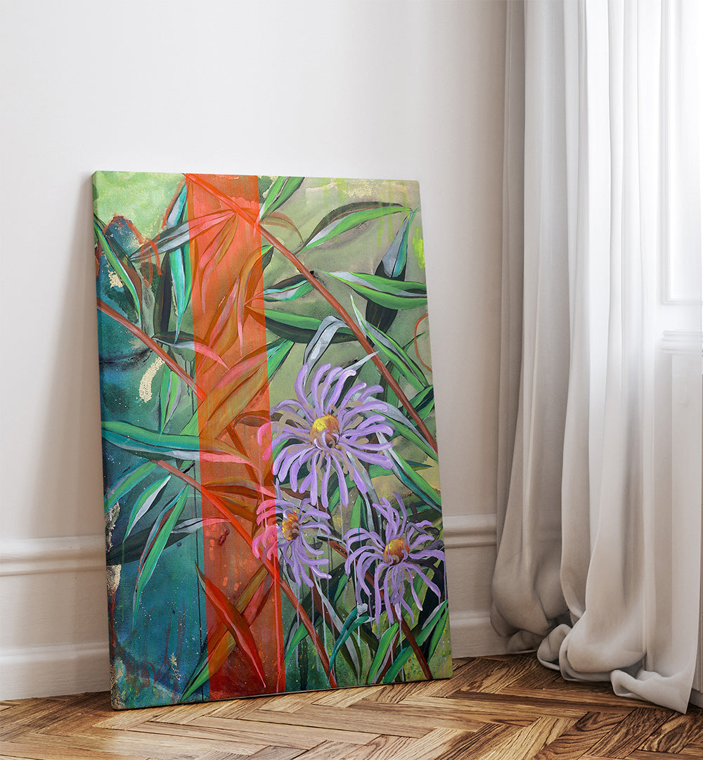 ARTWORK , FLORAL FLOWER PAINTINGS