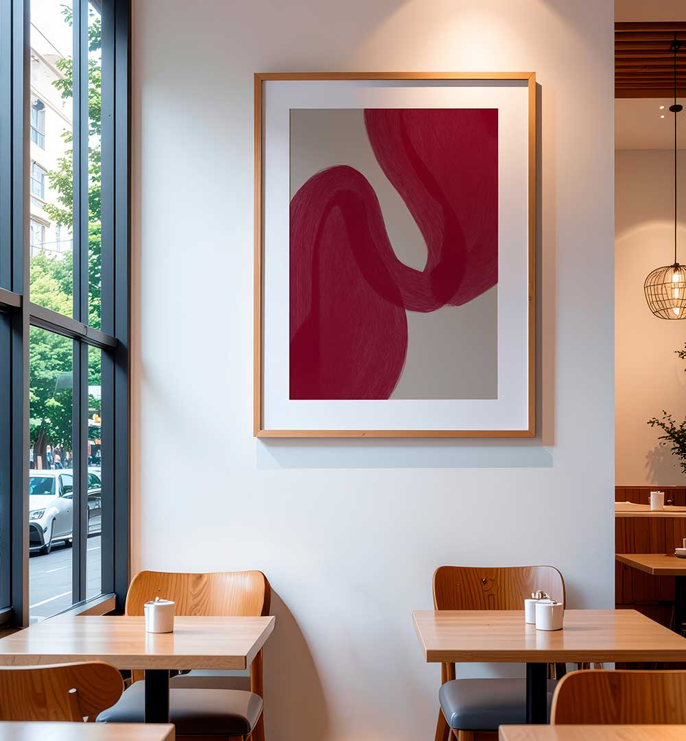 COLOUR PALETTE BURGUNDY II . ABSTRACT PAINTINGS