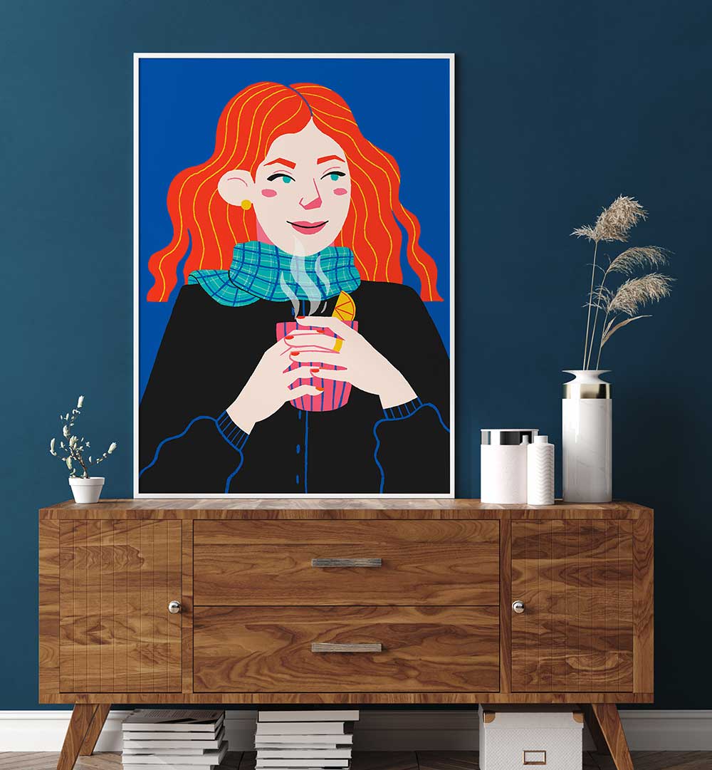 HYGGE IN COLOR , PORTRAITS & FIGURATIVE ILLUSTRATIONS