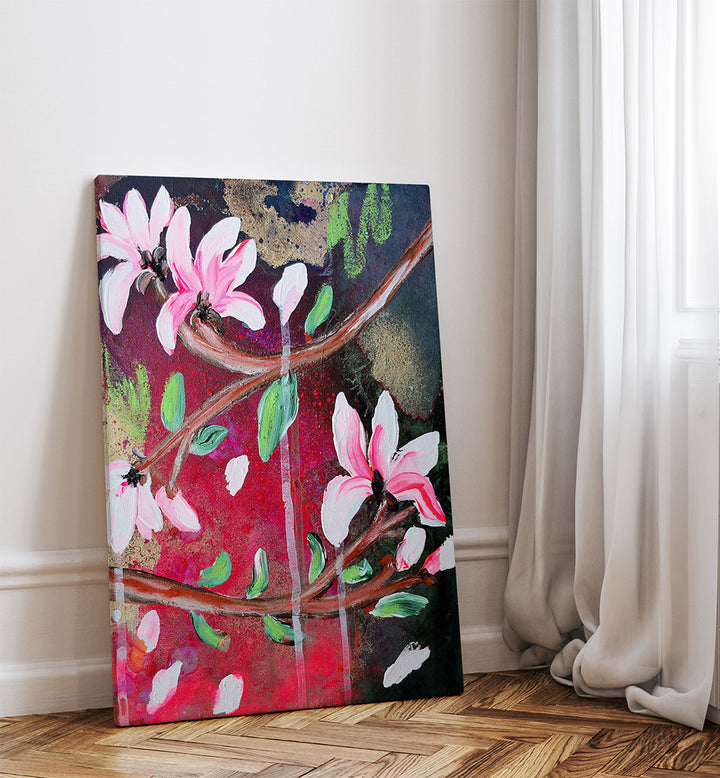 PETALS IN BLOOM , FLORAL FLOWER PAINTINGS