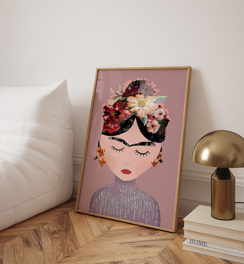 FLORAL SERENITY , PORTRAITS & FIGURATIVE ILLUSTRATIONS