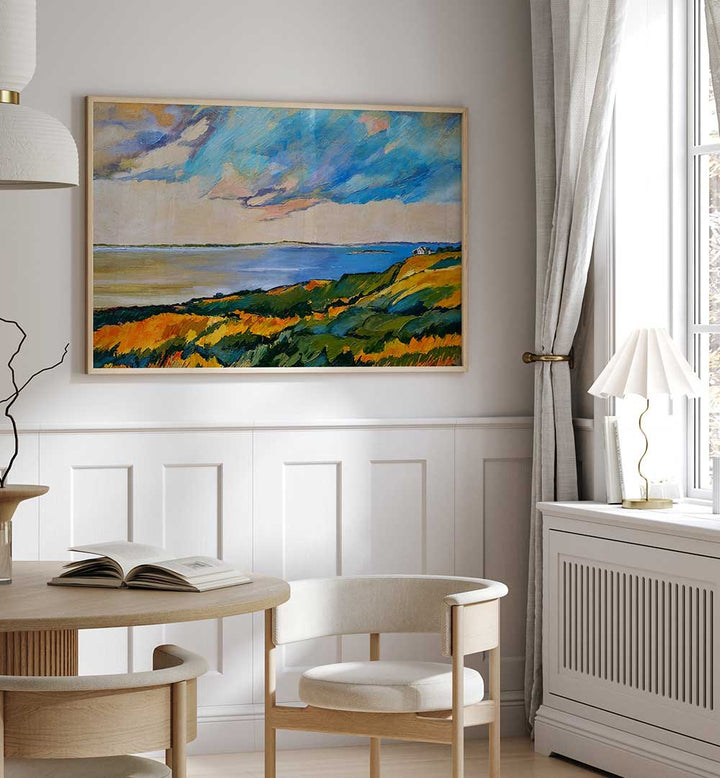 BAY IN CAPE COD , BEACH PAINTINGS