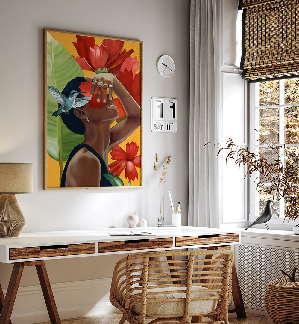 BLOOMING JOY , SURREAL ART PRINTS