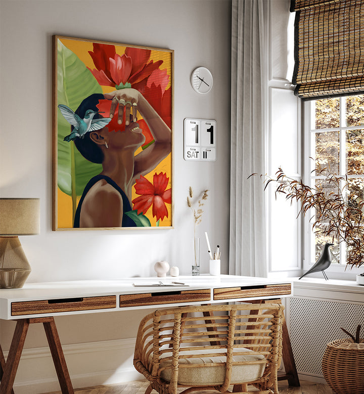 BLOOMING JOY , SURREAL ART PRINTS