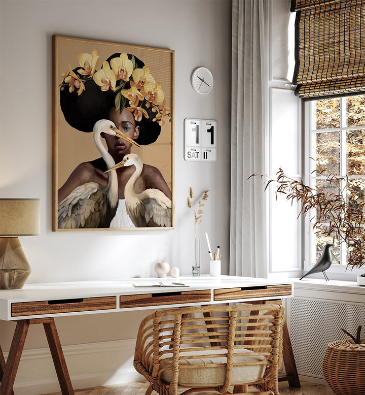 ORCHID MAAJESTY , SURREAL ART PRINTS