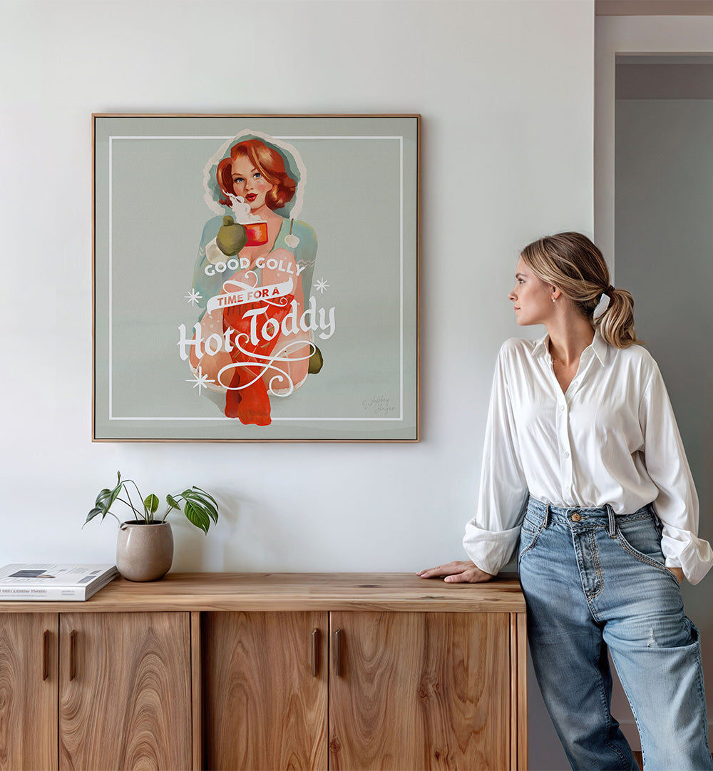 HOT TODDY REDHEAD VINTAGE , BAR & CAFE ART