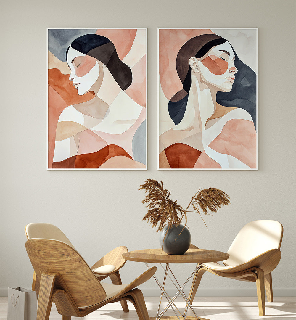 SOULCALM SET , SET OF 2 PAINTINGS