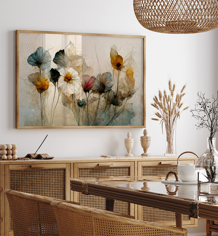 WHISPERING BLOOMS V , FLORAL FLOWER PAINTINGS