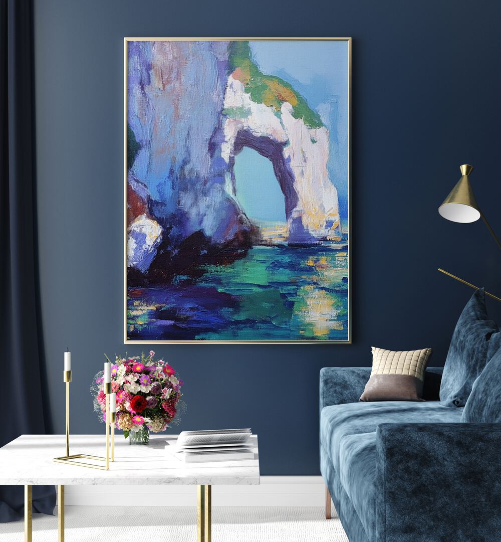Experience the vibrant beauty of the CLIFFS OF MALLORCA in this stunning artwork, perfect for any modern decor.