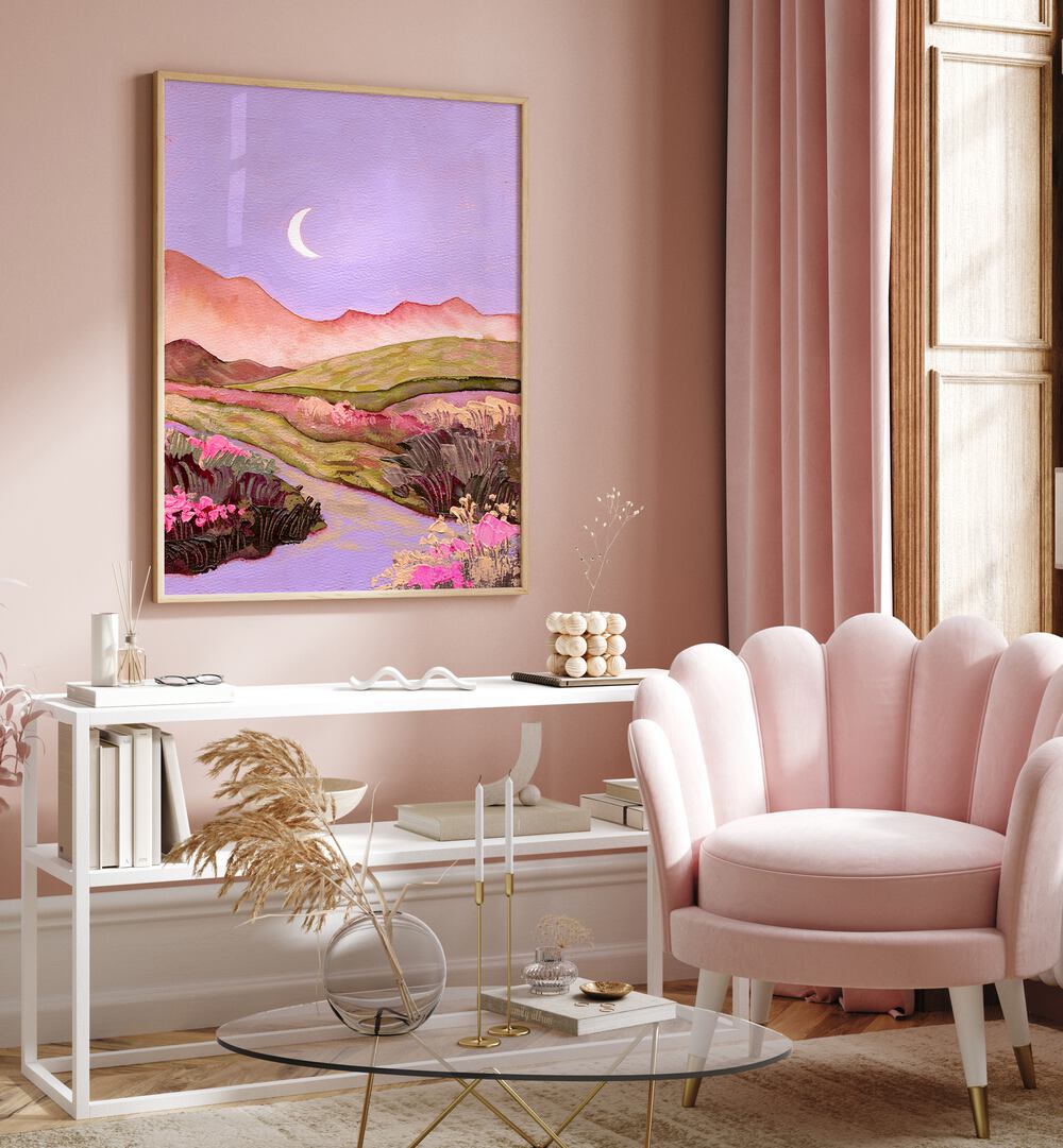 Transform your space with LILAC SKY, LANDSCAPE PAINTINGS, featuring serene hues and enchanting landscapes.