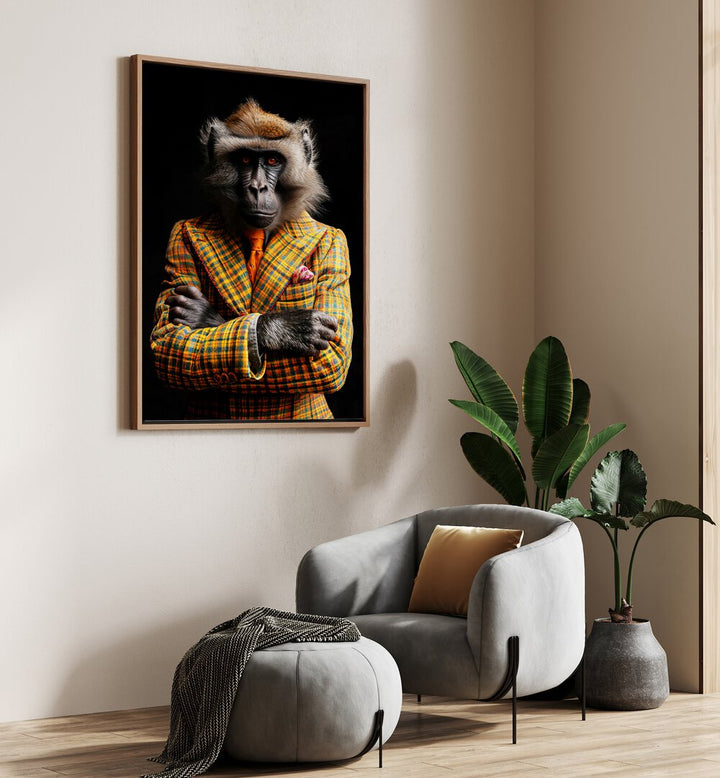 WILD SUITS - BABOON MONKEY , ANIMAL PAINTINGS