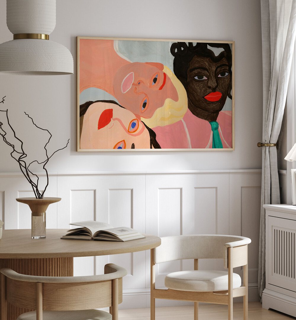 Stylish HERS, FASHION POSTERS showcasing vibrant artwork, perfect for enhancing modern interior decor.