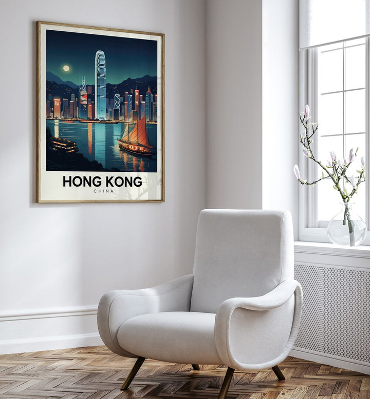 HONG KONG HORIZONS , TRAVEL POSTERS