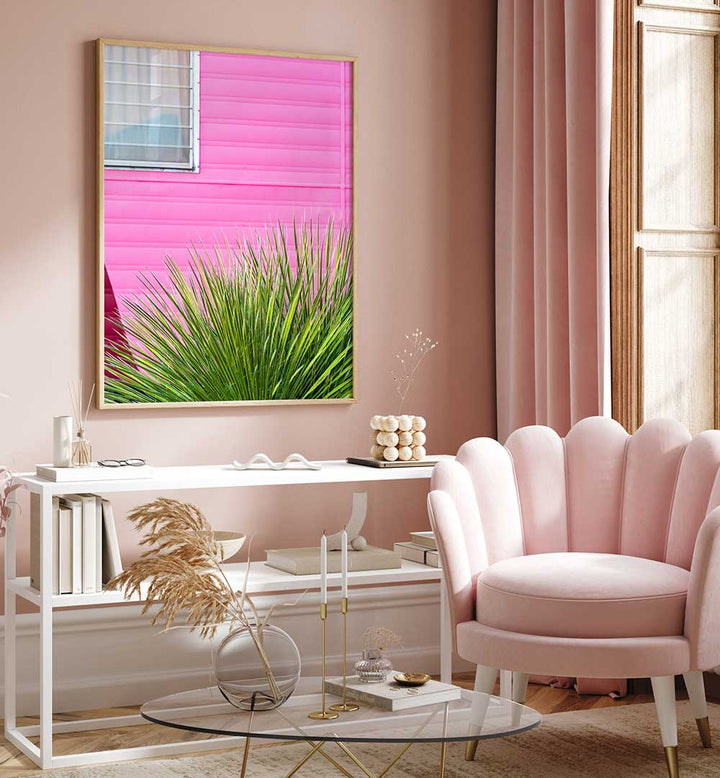 VINTAGE PINK CAMPER TRAILER WITH CACTUS ,PHOTOGRAPHY PRINTS