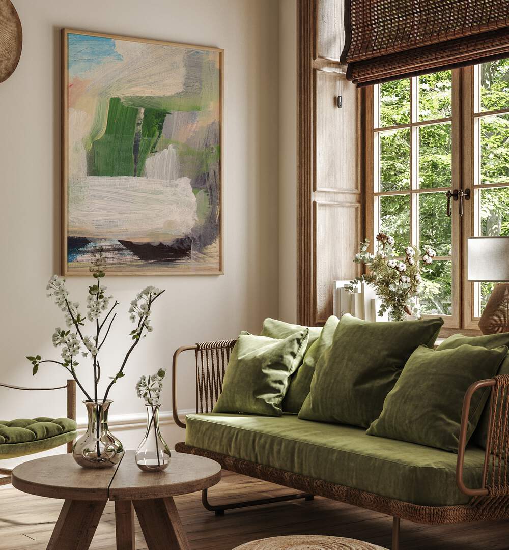 Elevate your space with SERENE BRUSHSTROKES , ABSTRACT PAINTINGS, showcasing vibrant colors and soothing designs.
