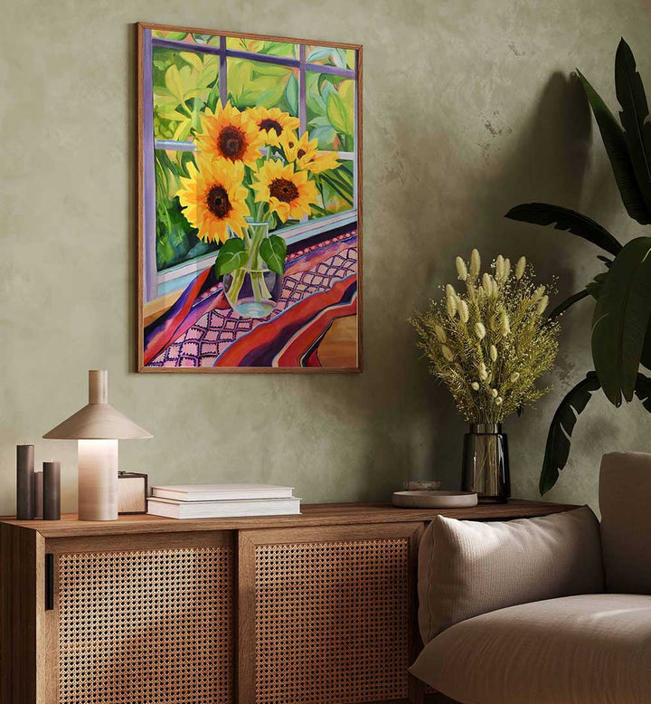 SUNFLOWERS , FLORAL FLOWER PAINTINGS