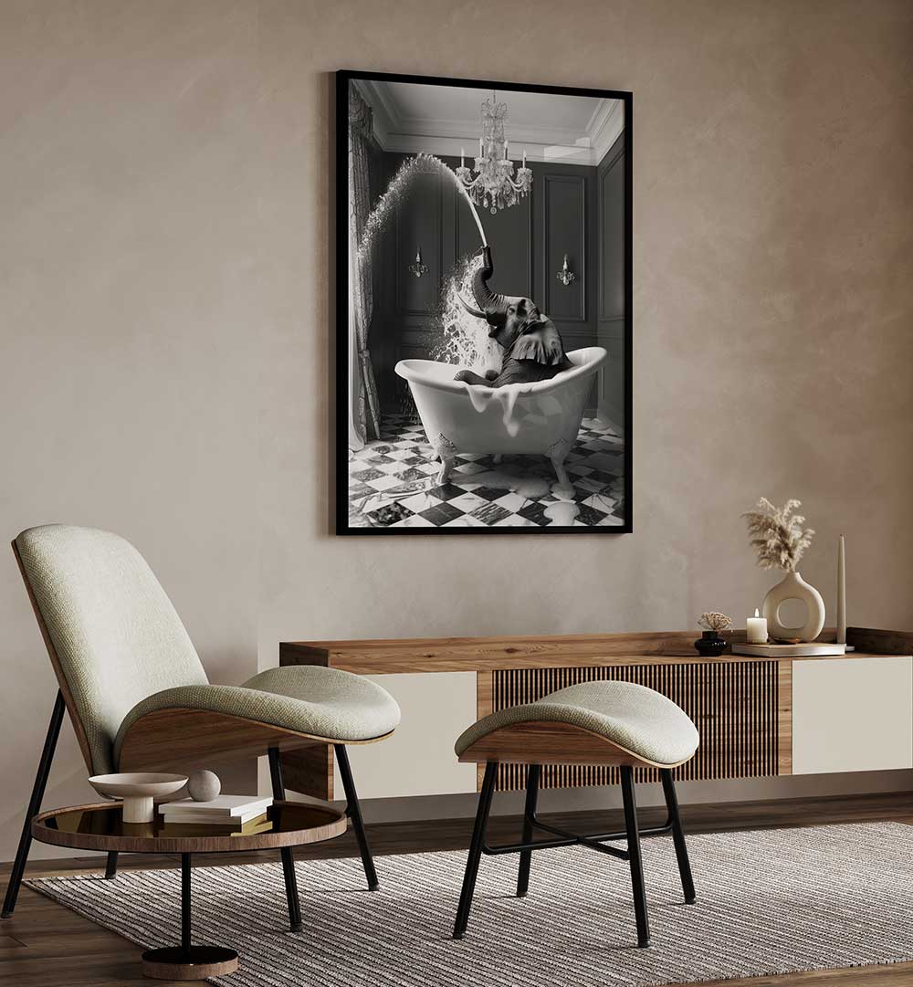 SPLISH SPLASH SAFARI , BATHROOM ART PRINTS