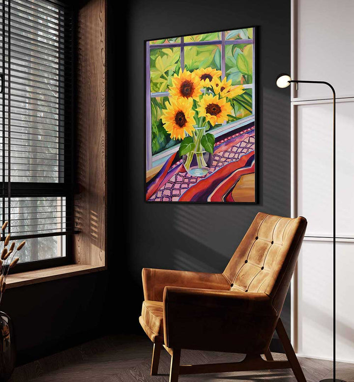 SUNFLOWERS , FLORAL FLOWER PAINTINGS