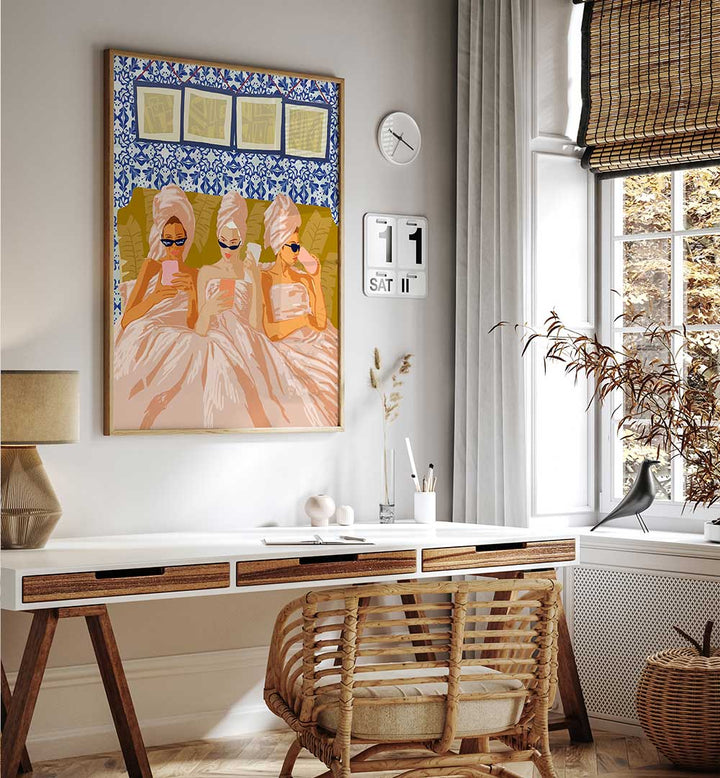 LADIES-ONLY CLUB , PORTRAITS & FIGURATIVE ILLUSTRATIONS