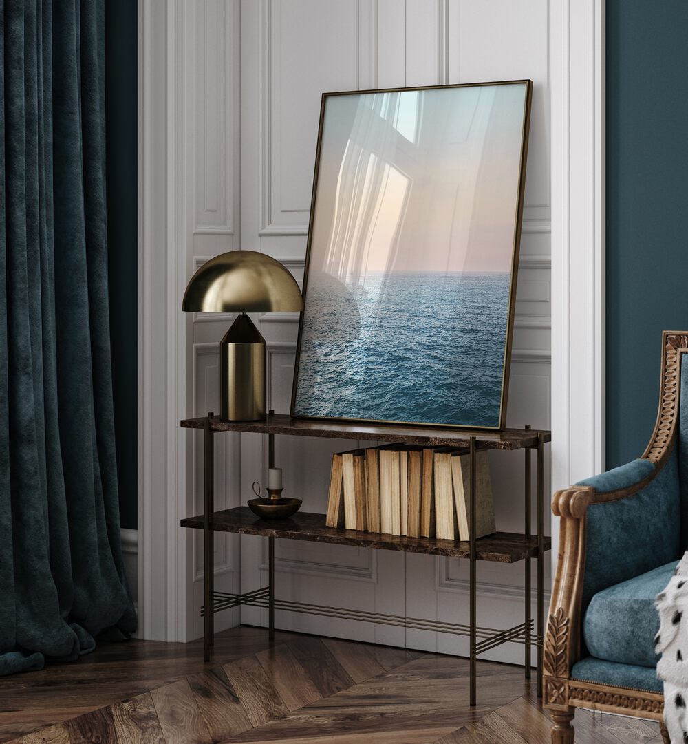 Stylish interior featuring PEACEFUL, BEACH PAINTINGS that enhance tranquility and relaxation in your home decor.