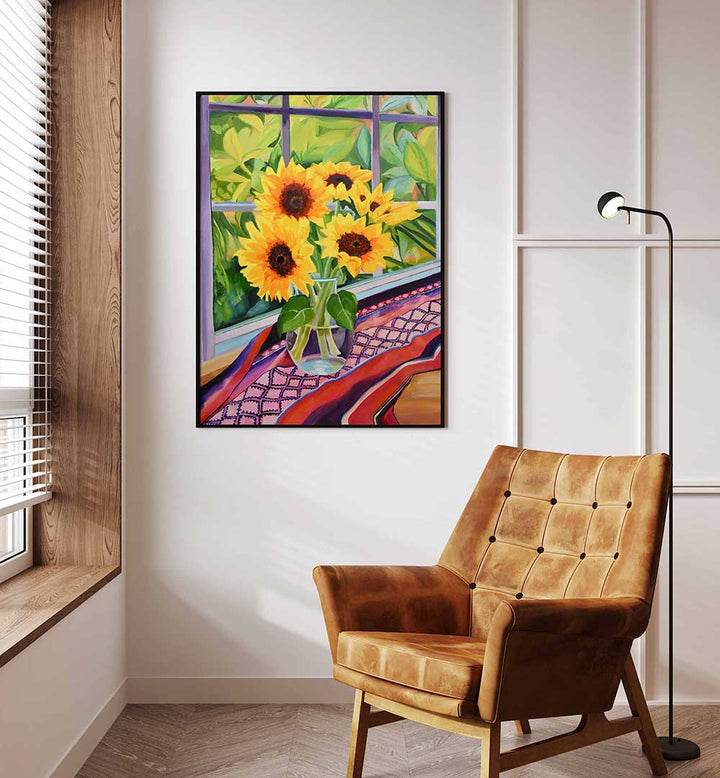 SUNFLOWERS , FLORAL FLOWER PAINTINGS