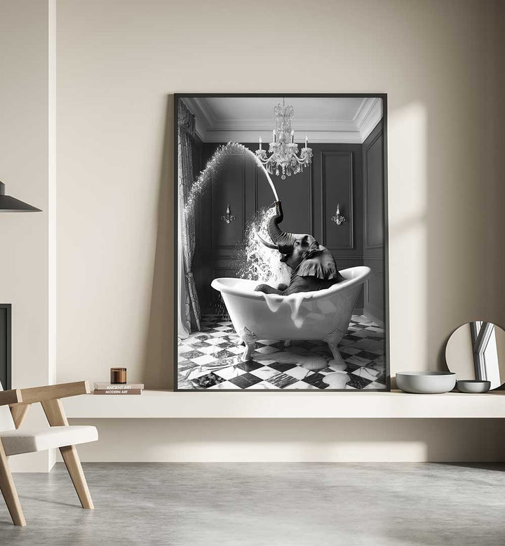 SPLISH SPLASH SAFARI , BATHROOM ART PRINTS