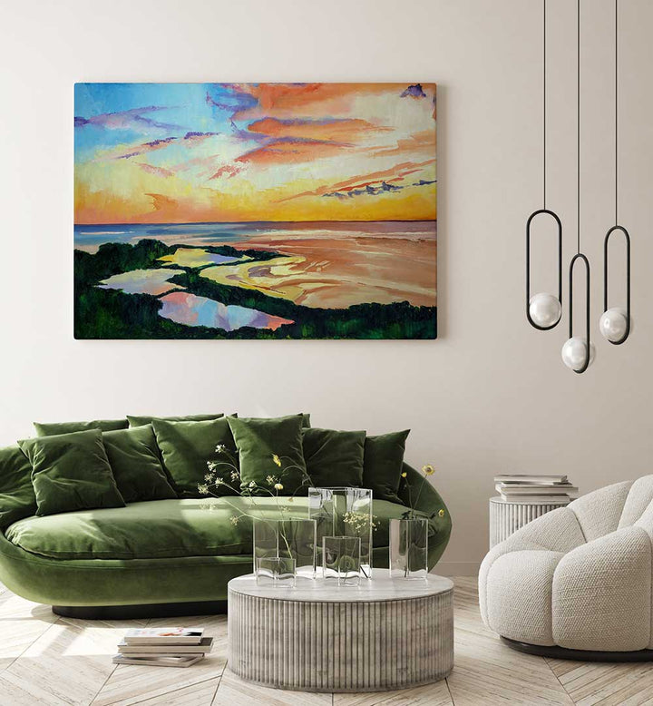 CAPE COD SUNSET , BEACH PAINTINGS