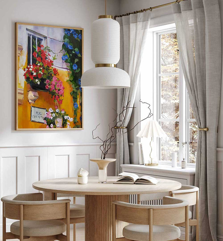 SUMMER IN CENTRAL PARK , FLORAL FLOWER PAINTINGS
