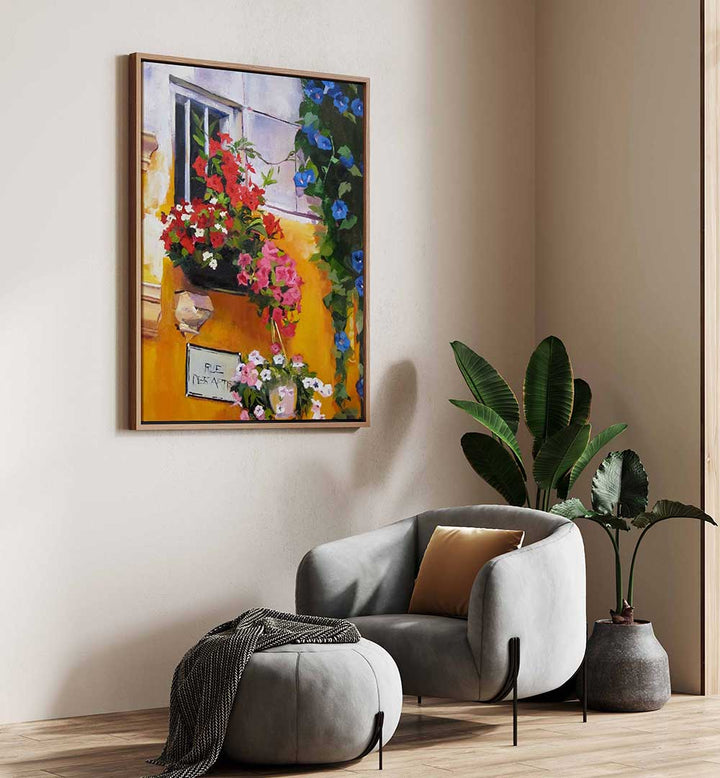 SUMMER IN CENTRAL PARK , FLORAL FLOWER PAINTINGS