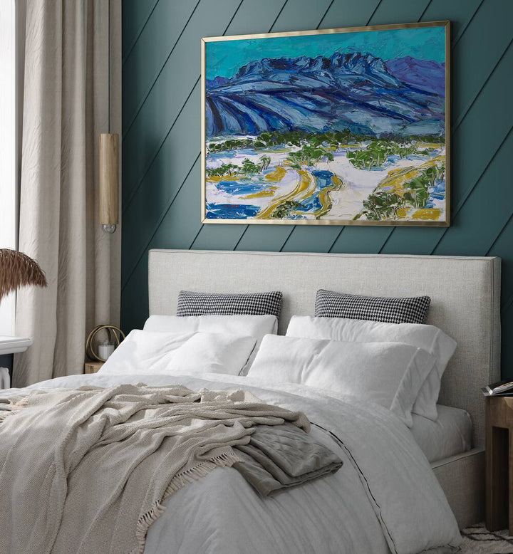 Stunning snowy mountains landscape paintings, perfect for elevating home decor and creating a serene atmosphere.