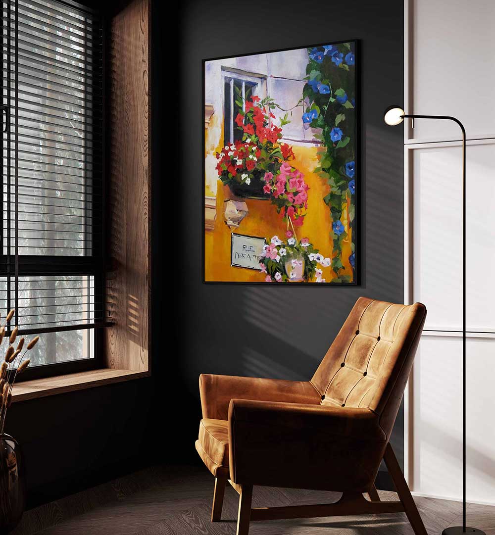 SUMMER IN CENTRAL PARK , FLORAL FLOWER PAINTINGS