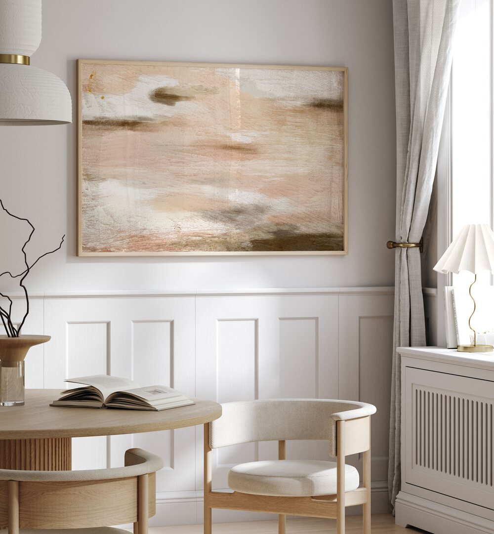 Elegant SOPHIE, ABSTRACT PAINTINGS displayed in a modern living space, enhancing the room's aesthetic appeal.