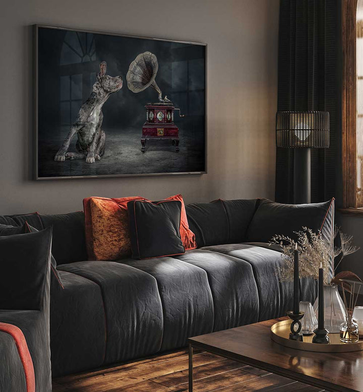 MUSIC DOG  , PHOTOGRAPHY PRINTS