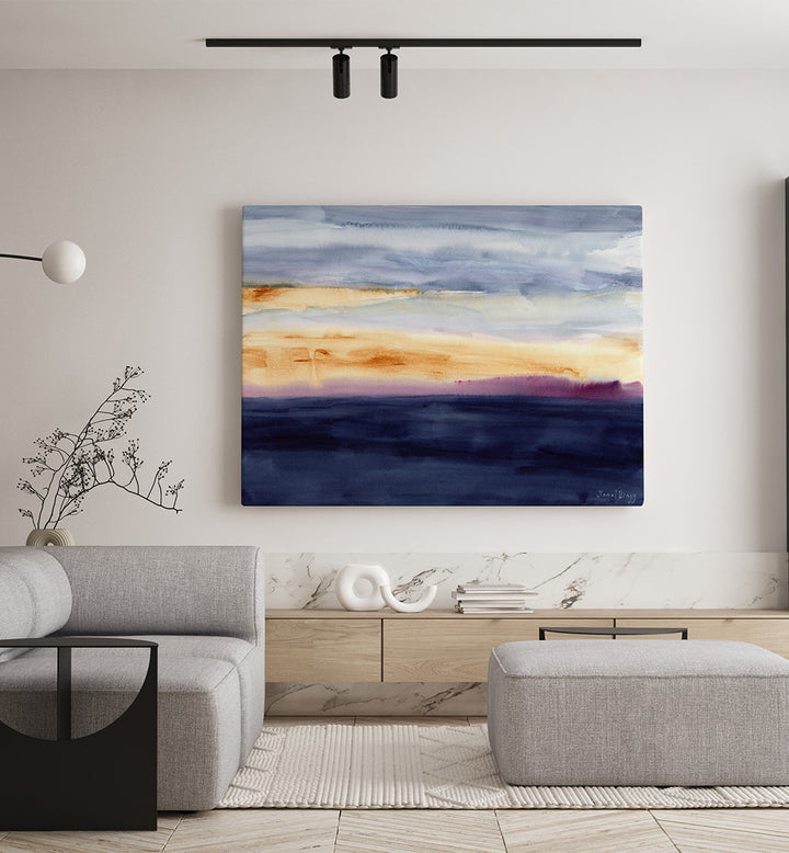 SUNSET ON ENGLISH CHANNEL , ABSTRACT PAINTINGS