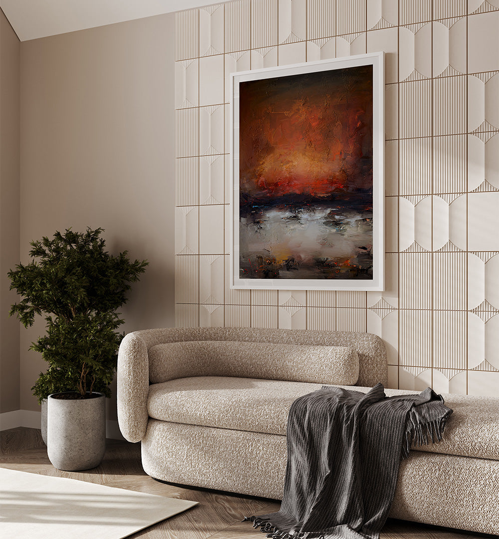 MINIMALIST SUNSET, ABSTRACT PAINTINGS