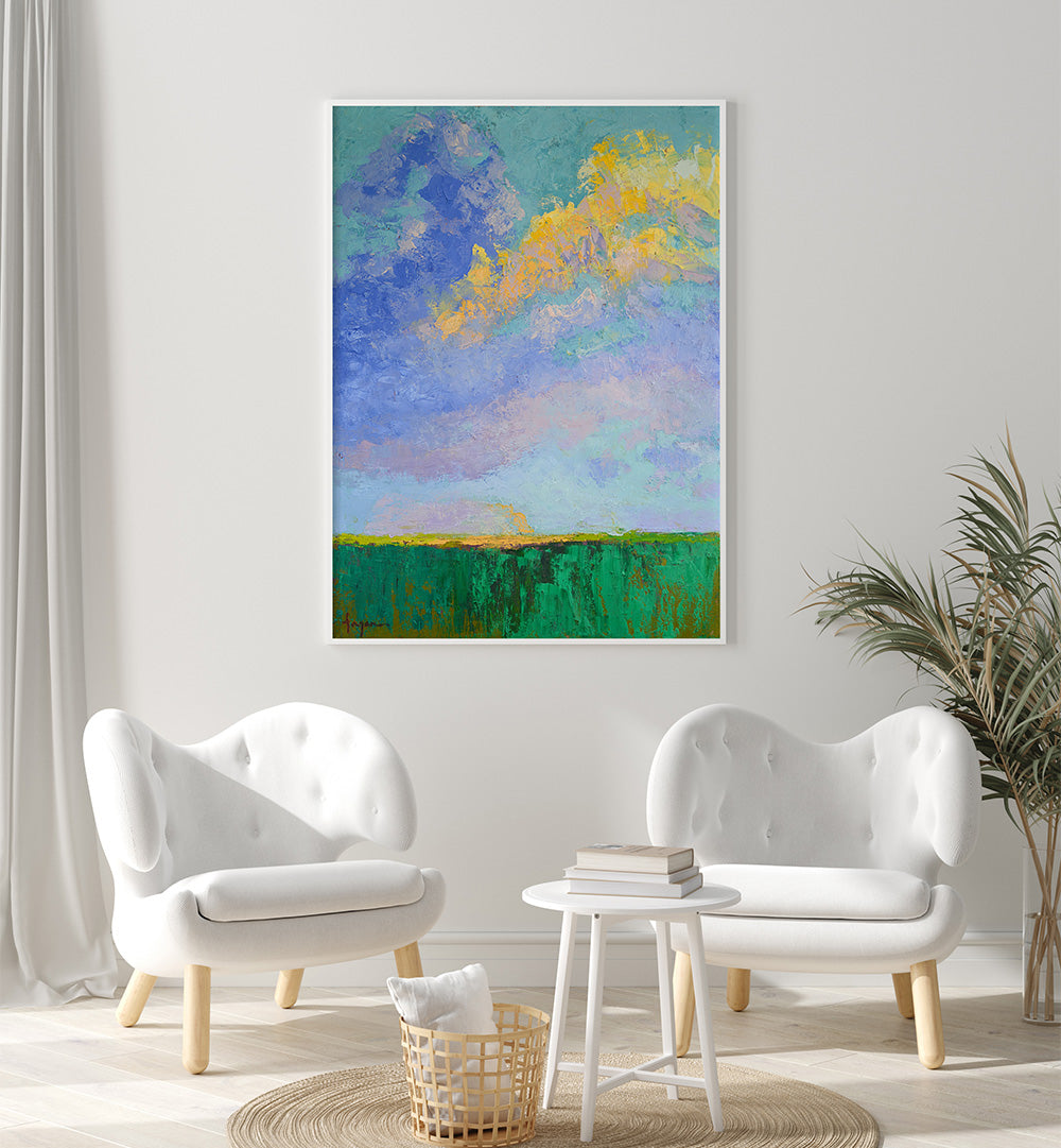 SUNSET WHISPERS , ABSTRACT PAINTINGS