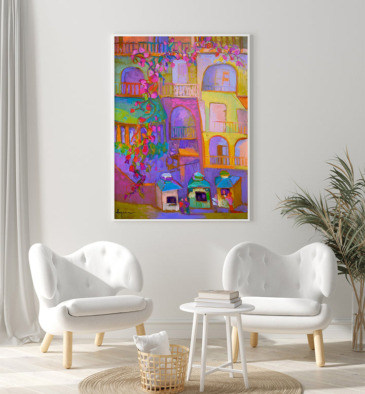 VIBRANT STREETSCAPE , ABSTRACT PAINTINGS