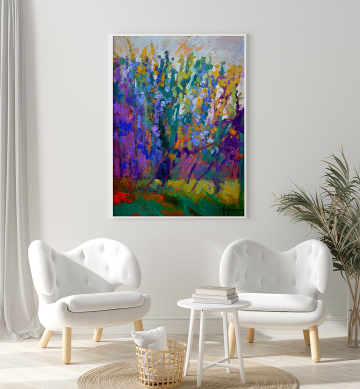 VIBRANT BLOSSOMS , ABSTRACT PAINTINGS