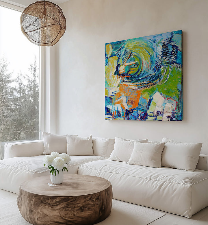 SWIRLING PATTERNS , ABSTRACT PAINTING