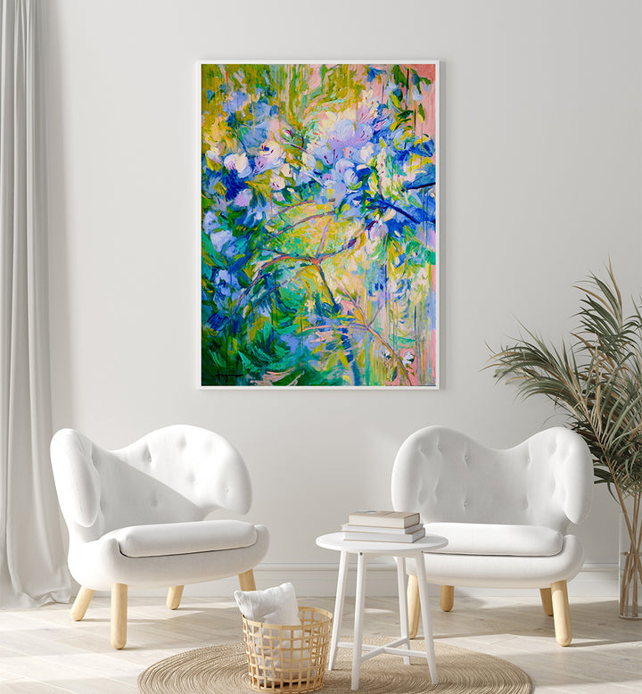 VIVID COLORS AND DELICATE PETALS II  , ABSTRACT PAINTINGS