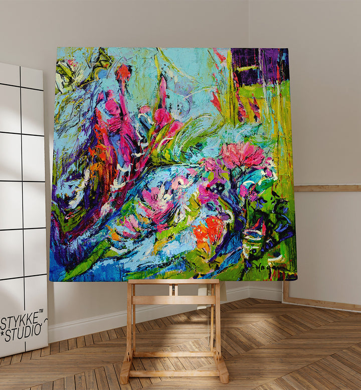 BOTANIC RADIANCE V , ABSTRACT PAINTINGS