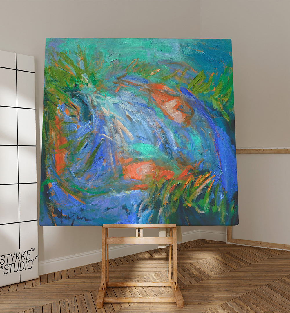 EXPRESSIONIST COLORFUL ABSTRACT VI , ABSTRACT PAINTINGS