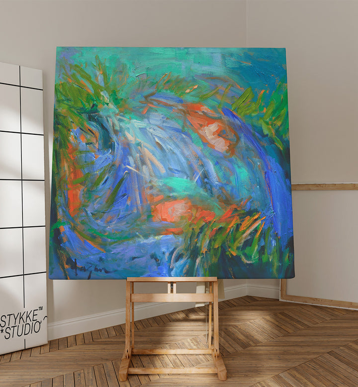 EXPRESSIONIST COLORFUL ABSTRACT VI , ABSTRACT PAINTINGS